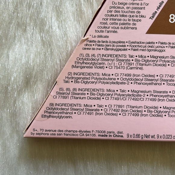 Sephora Cosmetics The Delicate 9 Shades Colors Eyeshadow Makeup Beauty Palette - Picture 6 of 6